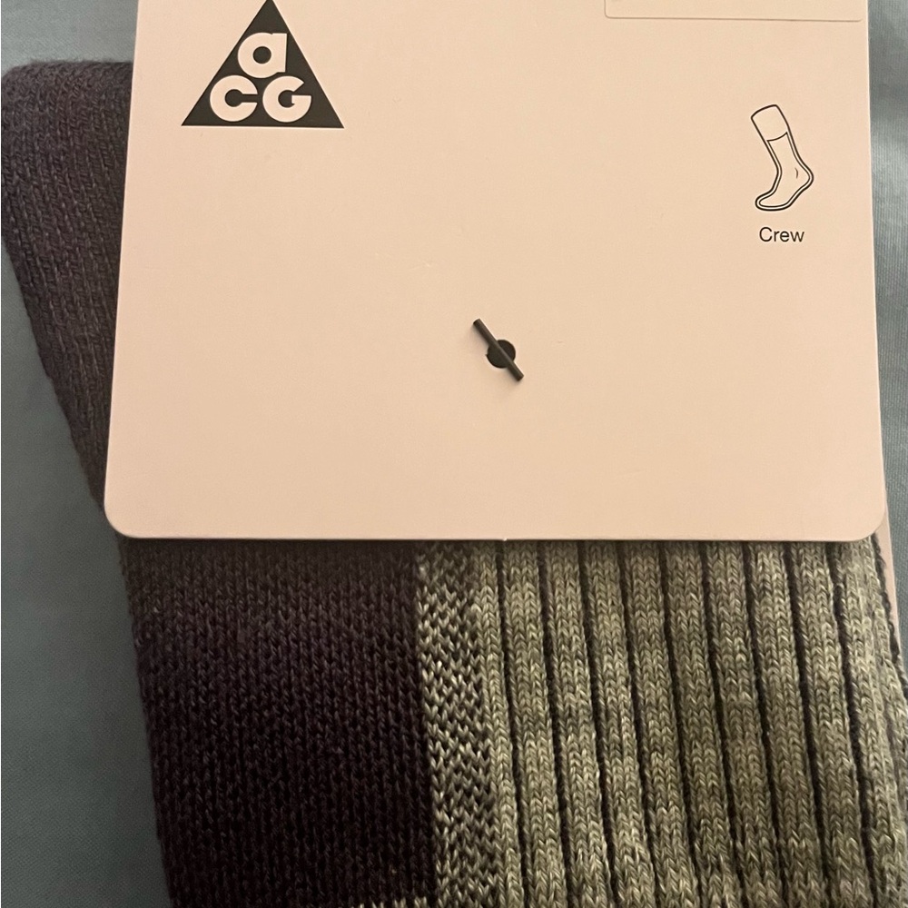 Nike ACG Crew Socks - Black and Green